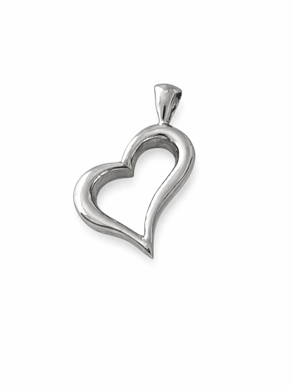 Vintage 90s Sterling Silver Heart Pendant